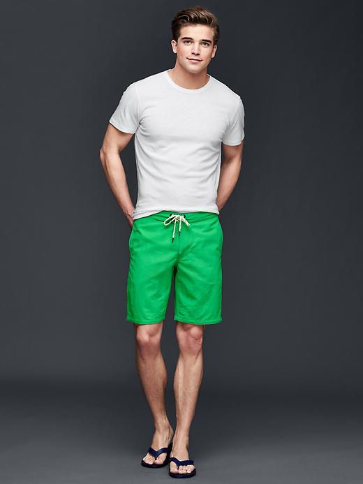 Image number 3 showing, Solid board shorts (10")