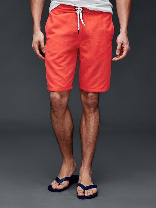 Image number 7 showing, Solid board shorts (10")