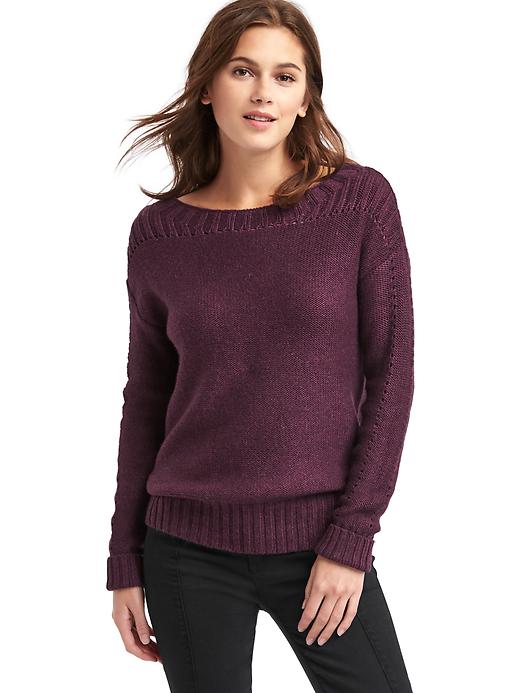 Image number 9 showing, Chunky pointelle sweater