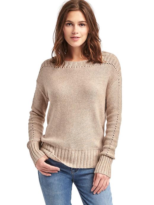 Image number 7 showing, Chunky pointelle sweater