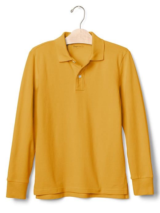 View large product image 1 of 1. Uniform Long Sleeve Polo Shirt