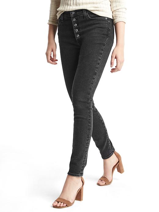 Image number 5 showing, High rise true skinny jeans