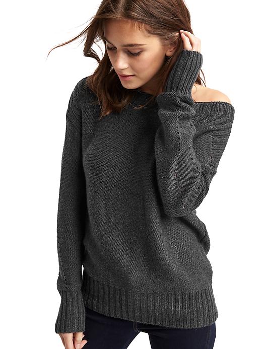 Image number 5 showing, Chunky pointelle sweater