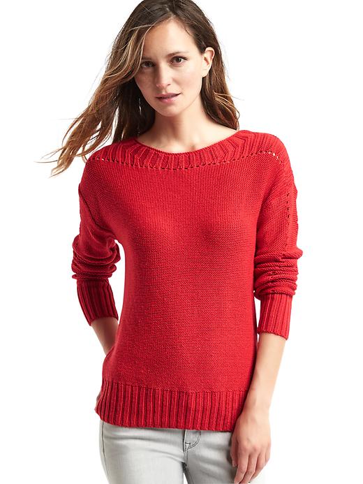 Image number 10 showing, Chunky pointelle sweater