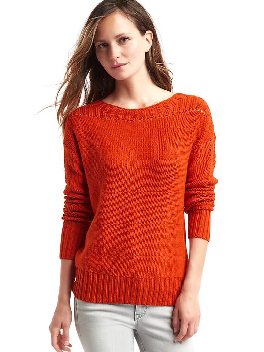 Image number 8 showing, Chunky pointelle sweater