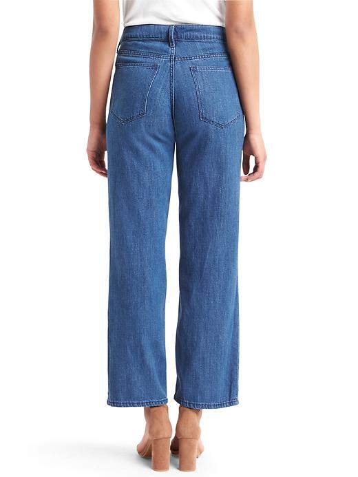 Image number 2 showing, ORIGINAL 1969 wide-leg crop jeans