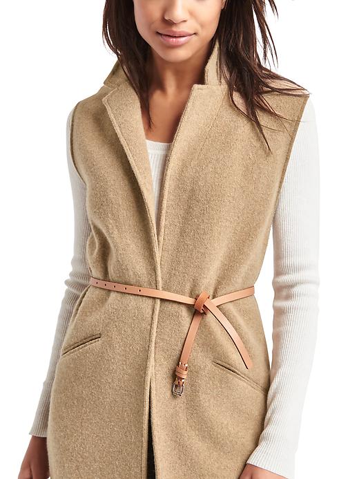Image number 5 showing, Wool blazer vest