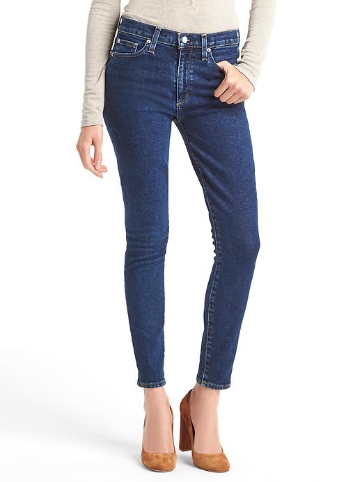 Image number 1 showing, High rise true skinny jeans