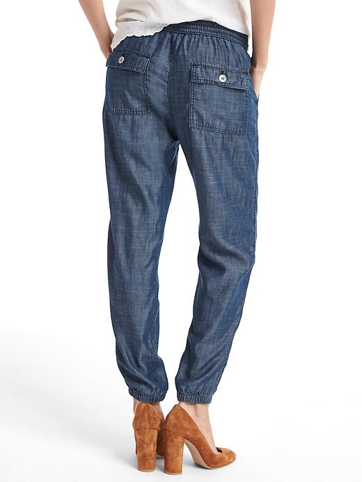 Image number 2 showing, TENCEL&#153 chambray utility joggers