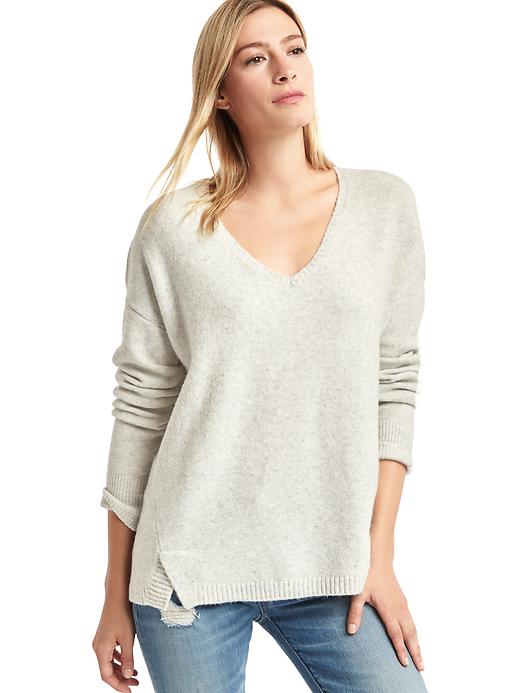 View large product image 1 of 1. V-neck cozy sweater