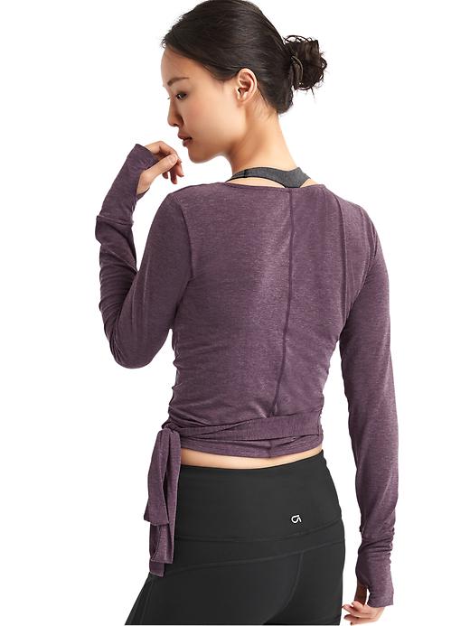 View large product image 2 of 2. GapFit Breathe barre wrap top