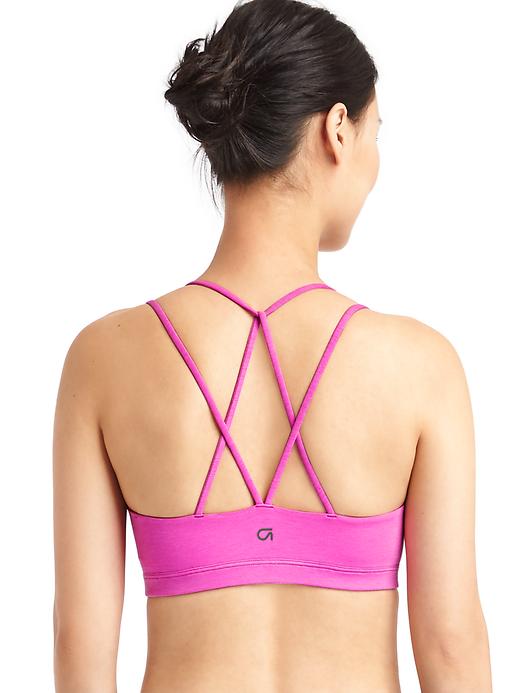 Image number 1 showing, GapFit Breathe Low Support Strappy Sports Bra