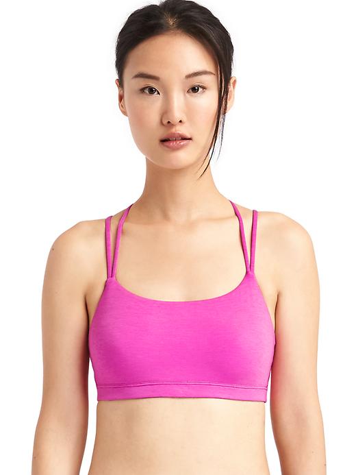 Image number 2 showing, GapFit Breathe Low Support Strappy Sports Bra