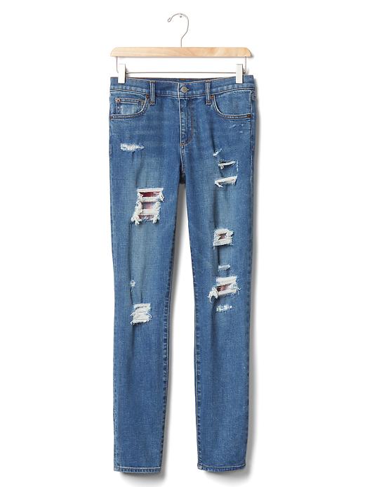 Image number 6 showing, Gap + Pendleton AUTHENTIC 1969 destructed real straight jeans