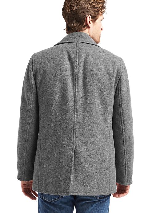 Image number 2 showing, Wool blend peacoat
