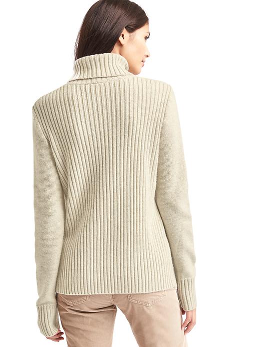 Image number 2 showing, Patchwork turtleneck sweater