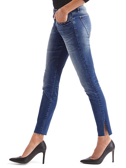 Image number 5 showing, STRETCH 1969 stud true skinny ankle jeans
