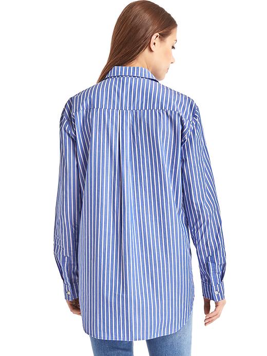 Image number 2 showing, Boyfriend stripe tunic