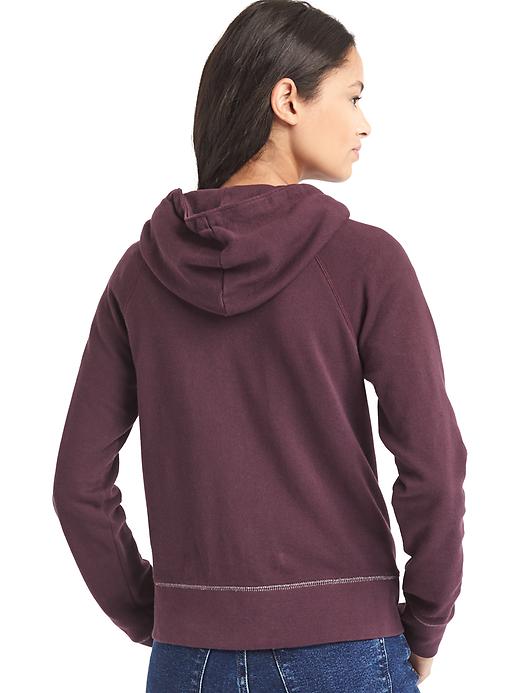 Image number 2 showing, Metallic logo zip hoodie