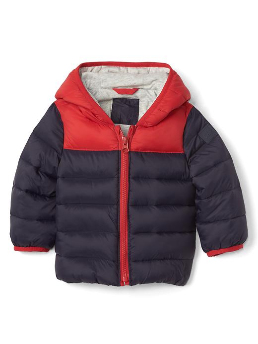 Image number 1 showing, ColdControl Max colorblock hoodie puffer