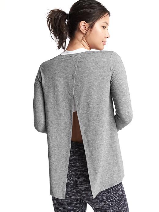 View large product image 1 of 2. GapFit Breathe tie-back tee