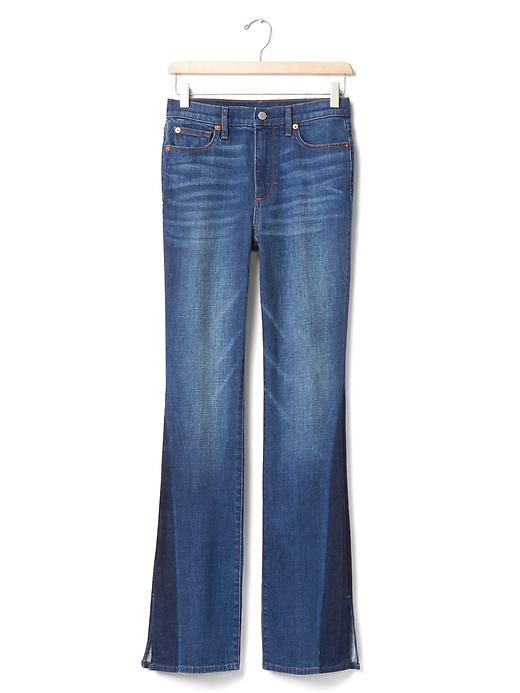 Image number 7 showing, AUTHENTIC 1969 two-tone perfect boot high rise jeans