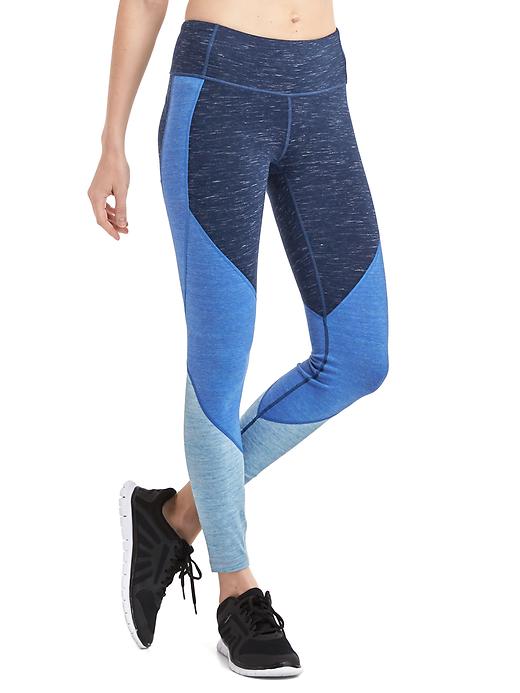 View large product image 1 of 7. gFast performance cotton colorblock leggings