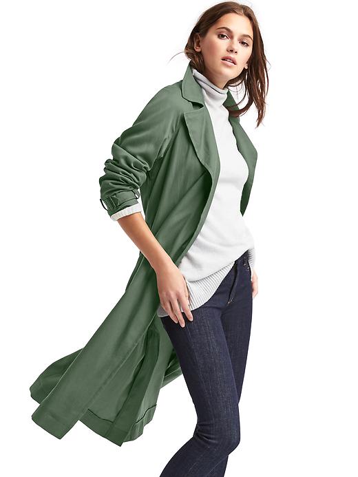 Image number 1 showing, TENCEL&#153 open-front trench