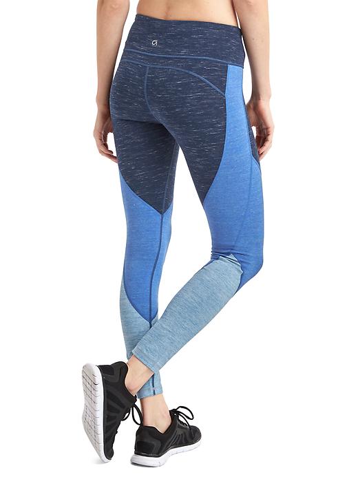 View large product image 2 of 7. gFast performance cotton colorblock leggings