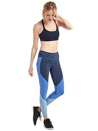 View large product image 5 of 7. gFast performance cotton colorblock leggings