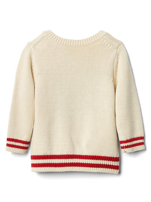 Image number 2 showing, Heartbreaker intarsia crew sweater
