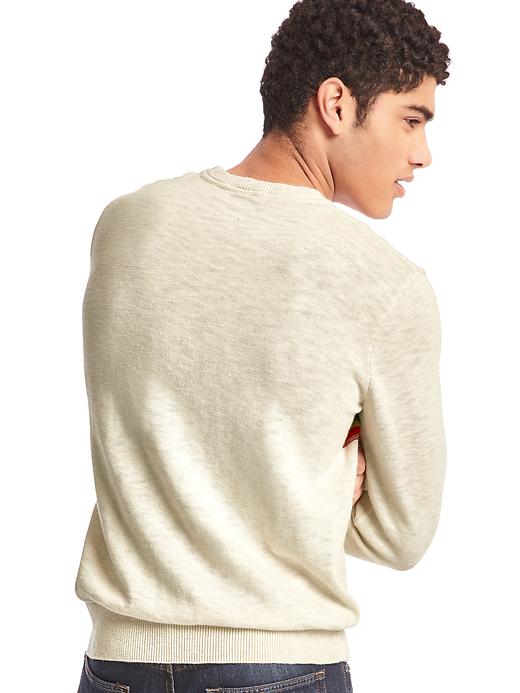 Image number 2 showing, Southwestern chest-stripe crew sweater