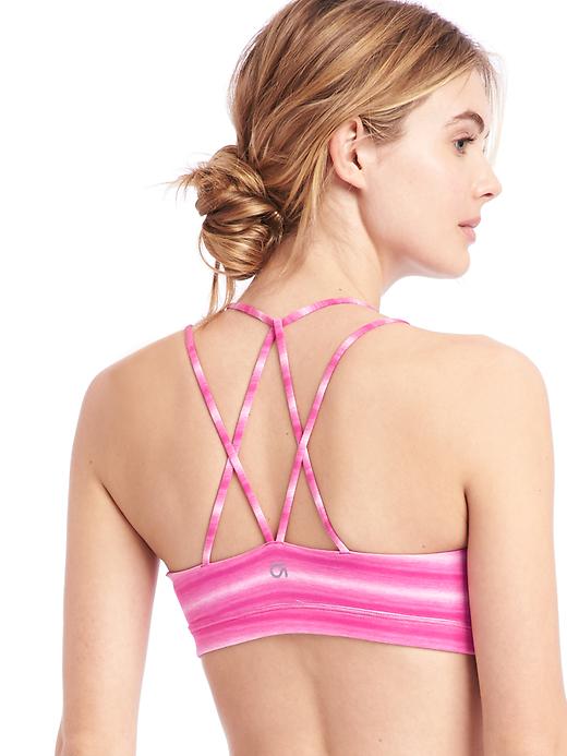 Image number 5 showing, GapFit Breathe Low Support Strappy Sports Bra