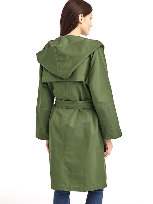 Image number 2 showing, Hooded midi trench