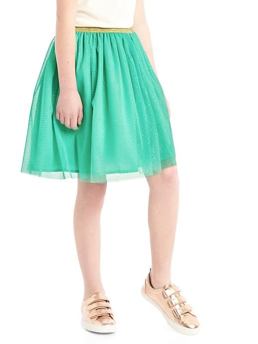 Image number 5 showing, Shimmer waist tulle skirt