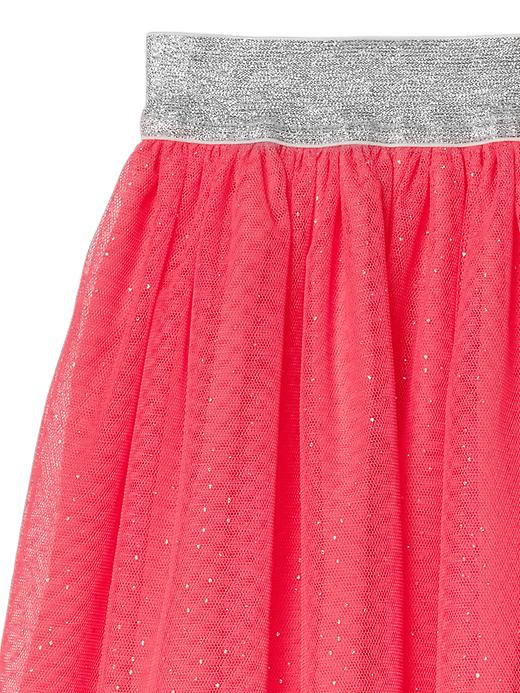 Image number 4 showing, Shimmer waist tulle skirt
