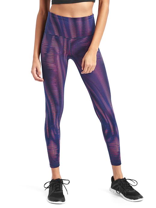 View large product image 1 of 8. gFast print high rise leggings