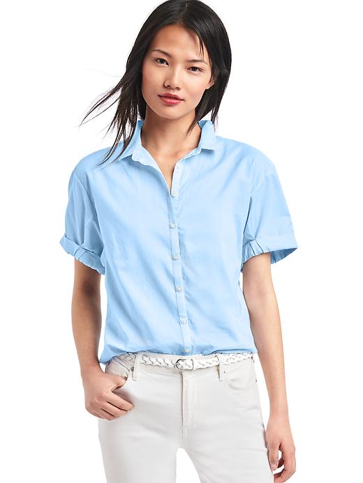 View large product image 1 of 1. Roll cuff shirt