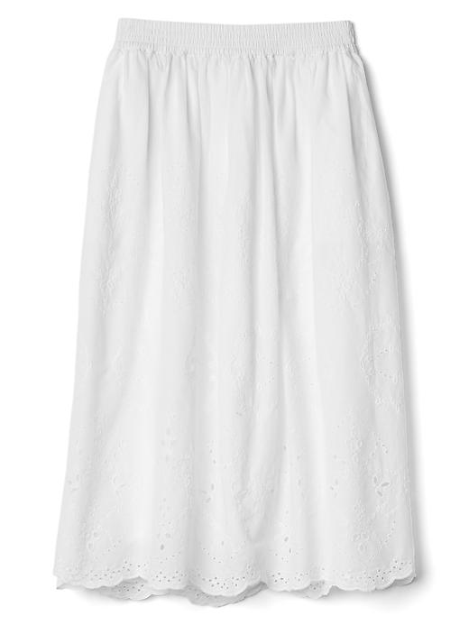 Image number 5 showing, Eyelet midi skirt