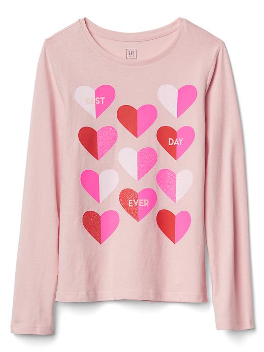 View large product image 1 of 1. Embellished graphic long sleeve tee