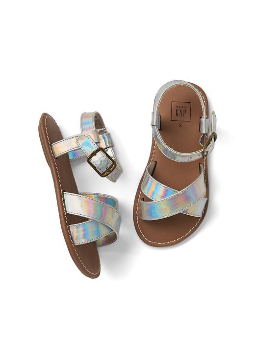 View large product image 1 of 1. Shine crisscross sandals