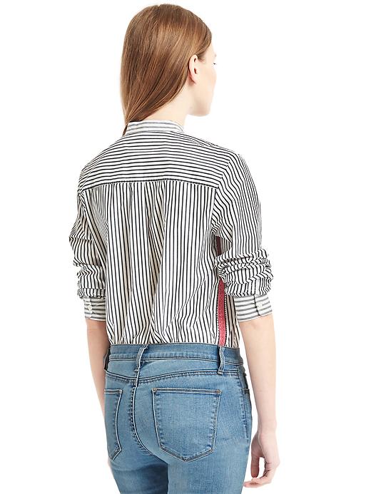 Image number 2 showing, Stripe band collar tunic