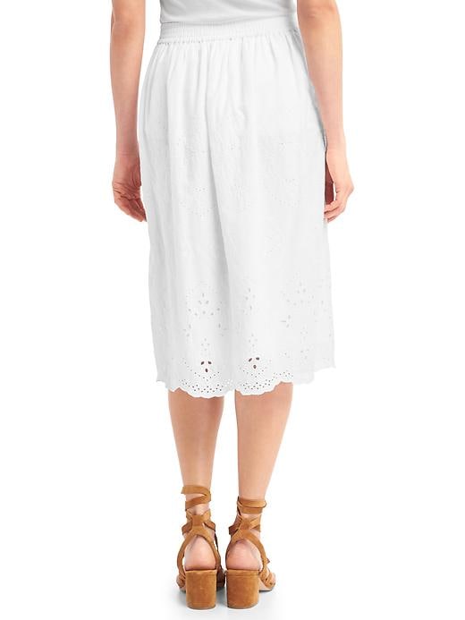 Image number 2 showing, Eyelet midi skirt