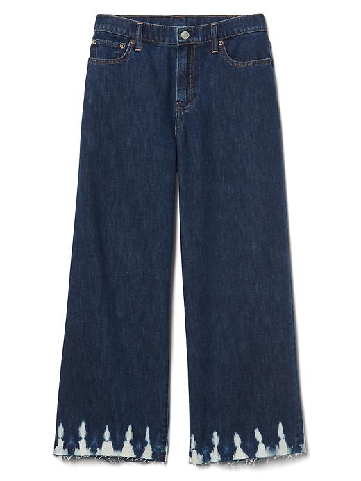 Image number 6 showing, High rise wide-leg shibori jeans