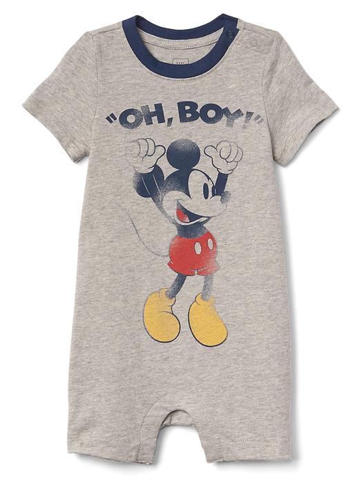 View large product image 1 of 3. babyGap &#124 Disney Baby Mickey Mouse shorty one-piece