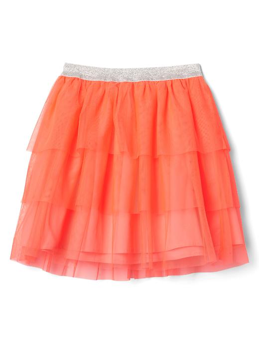 Image number 2 showing, Tulle tiered flippy skirt