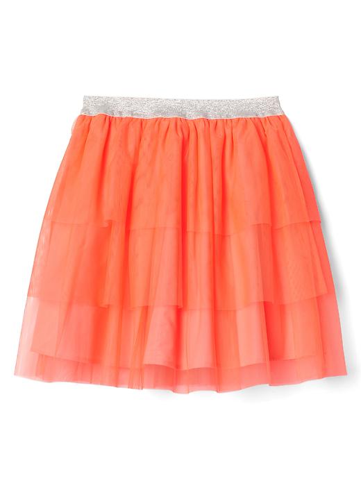 Image number 3 showing, Tulle tiered flippy skirt