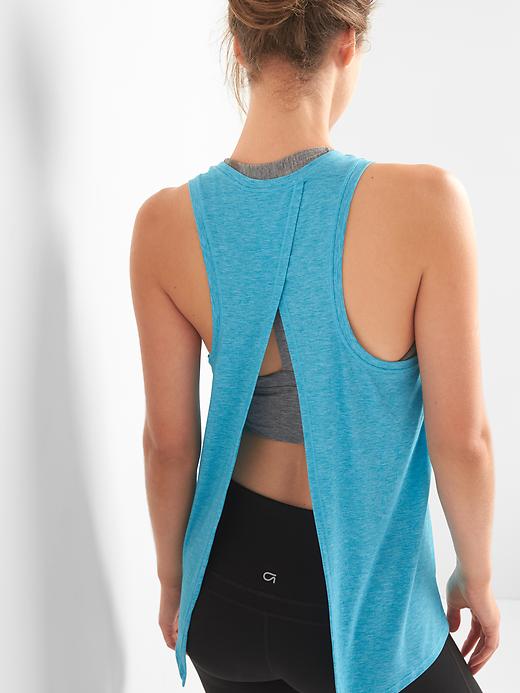 View large product image 2 of 6. GapFit Breathe Open-Back Tank