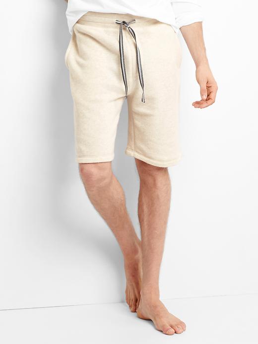 Image number 1 showing, French terry drawstring shorts