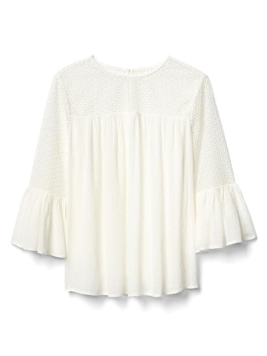 Image number 6 showing, Lace bell sleeve top